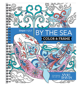 New Seasons Colour & Frame By The Sea Colouring Book for Adults