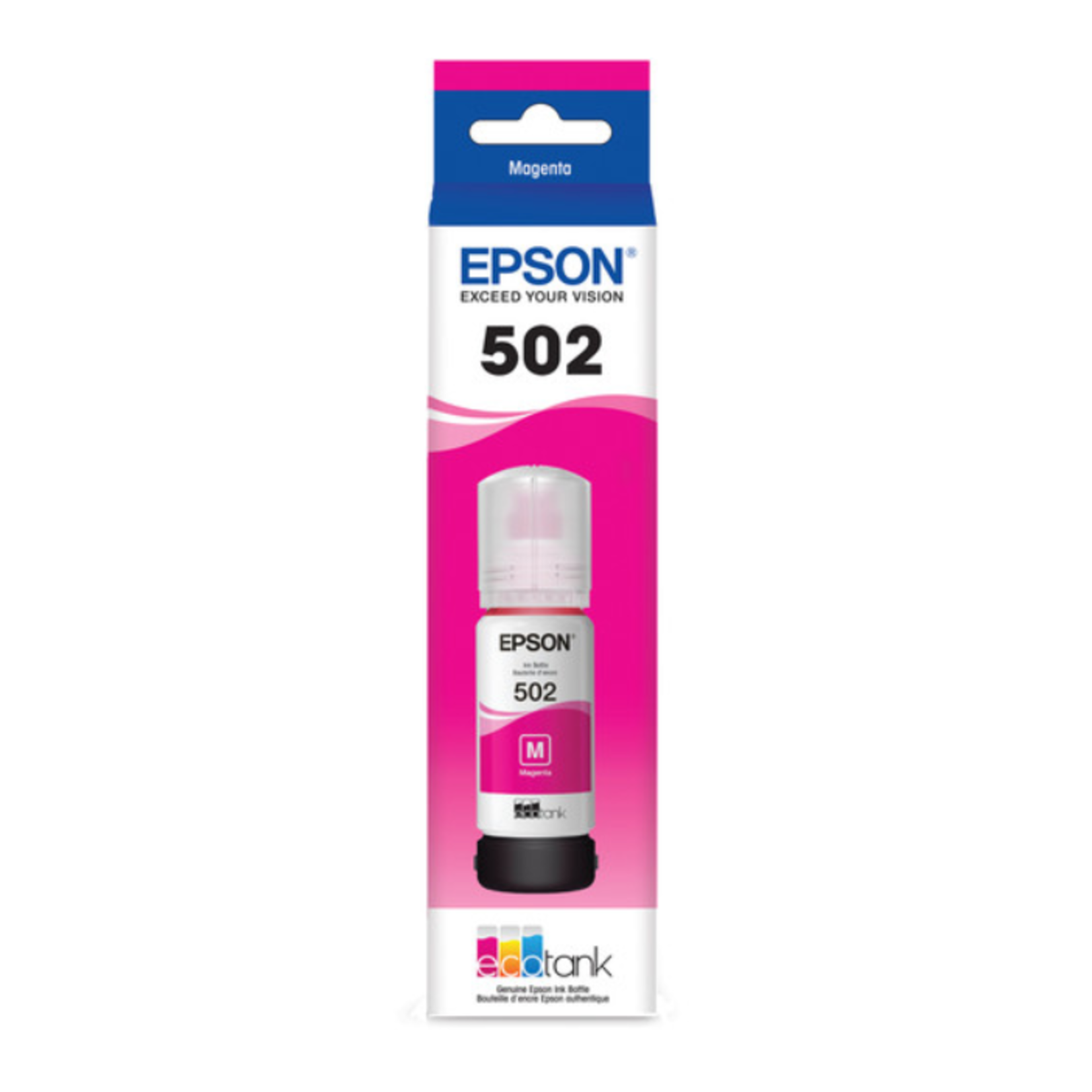 Epson INKJET Epson 502 EcoTank Auto-Stop Ink Bottle, Magenta