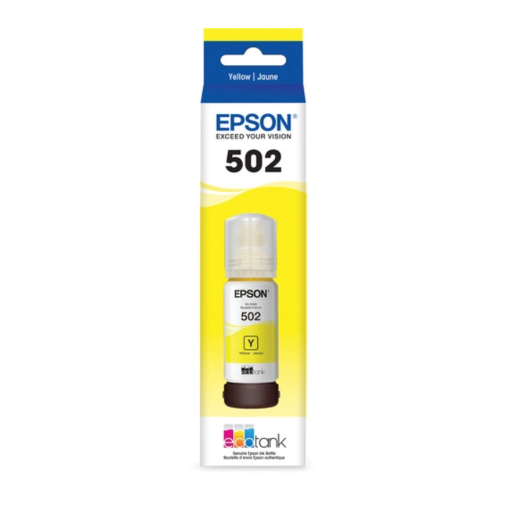 Epson INKJET Epson 502 EcoTank Auto-Stop Ink Bottle, Yellow