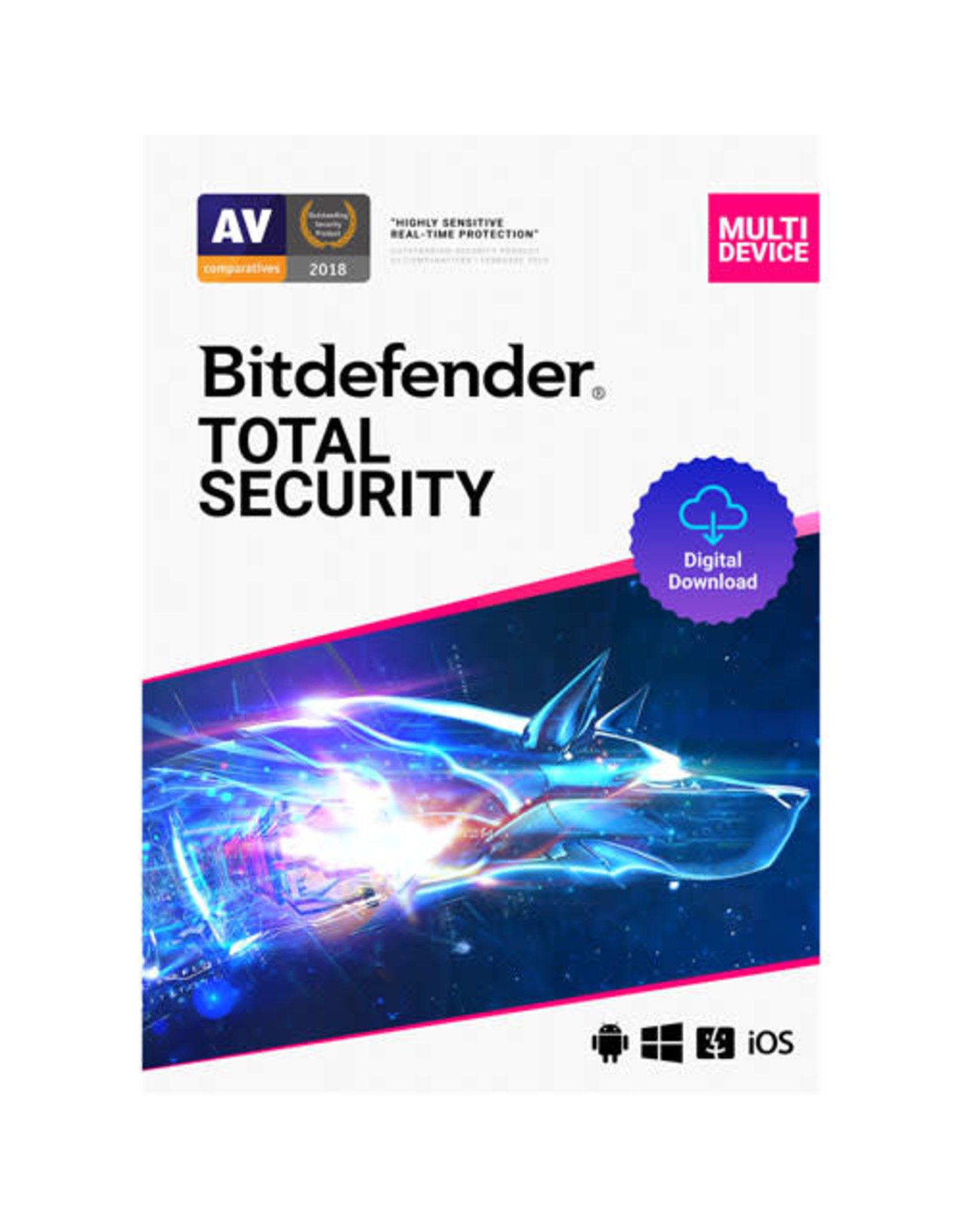 Bitdefender Total Security 5-User 3Yr BIL PC/Mac