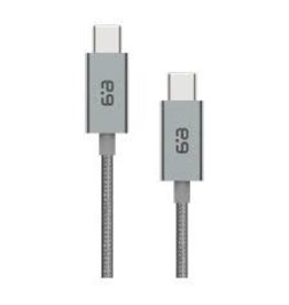 PureGear PureGear Space Grey 4ft USB-A to USB-C Braided Charge and Sync Cable
