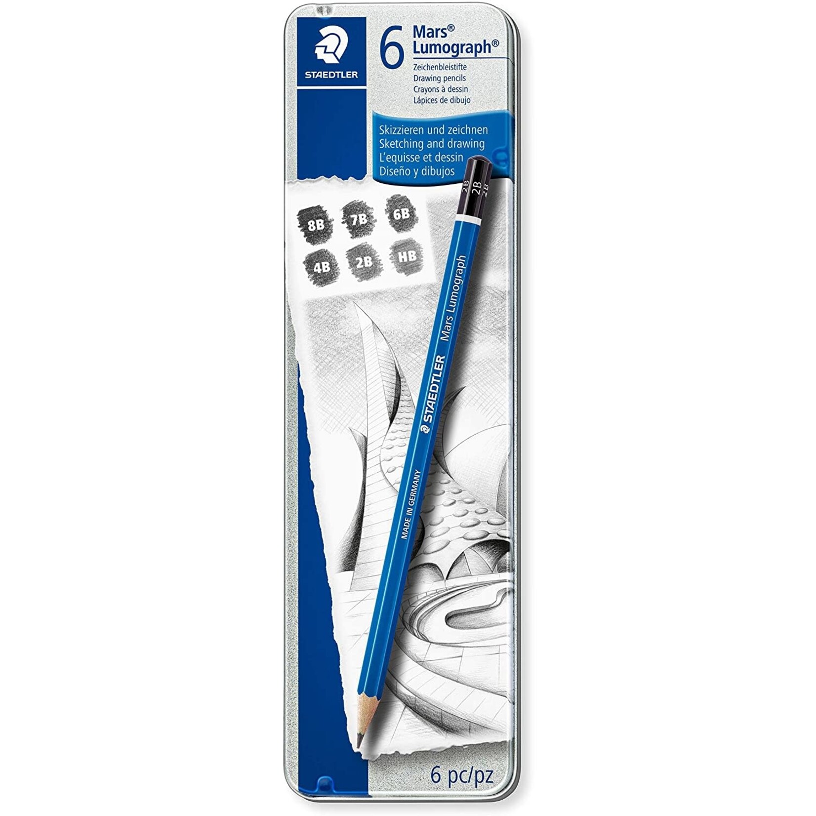 LUMOGRAPH PENCIL SET 6 DEGREES