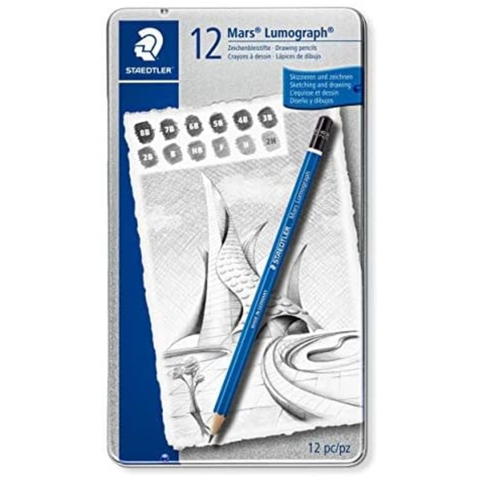 LUMOGRAPH PENCIL PEFC PUR 12PC
