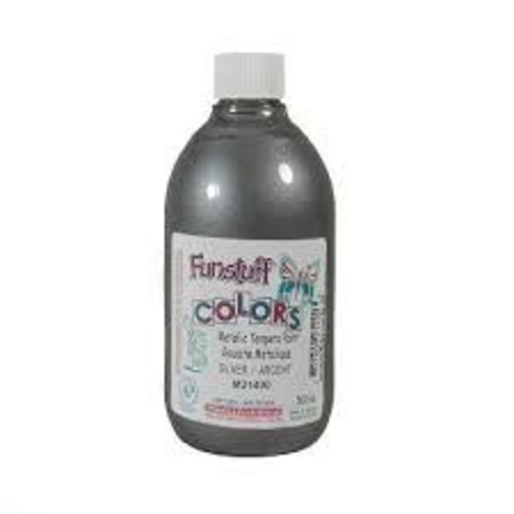 Funstuff PAINT-TEMPERA, 500ML, FUNSTUFF METALLIC SILVER