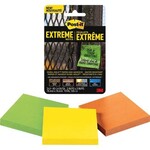 Post-it NOTES-POST-IT, EXTREME 3X3 ASSORTED, 3/PACK