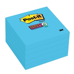 Post-it NOTES-POST-IT, SUPER STICKY 3X3 ELECTRIC BLUE 5/PACK