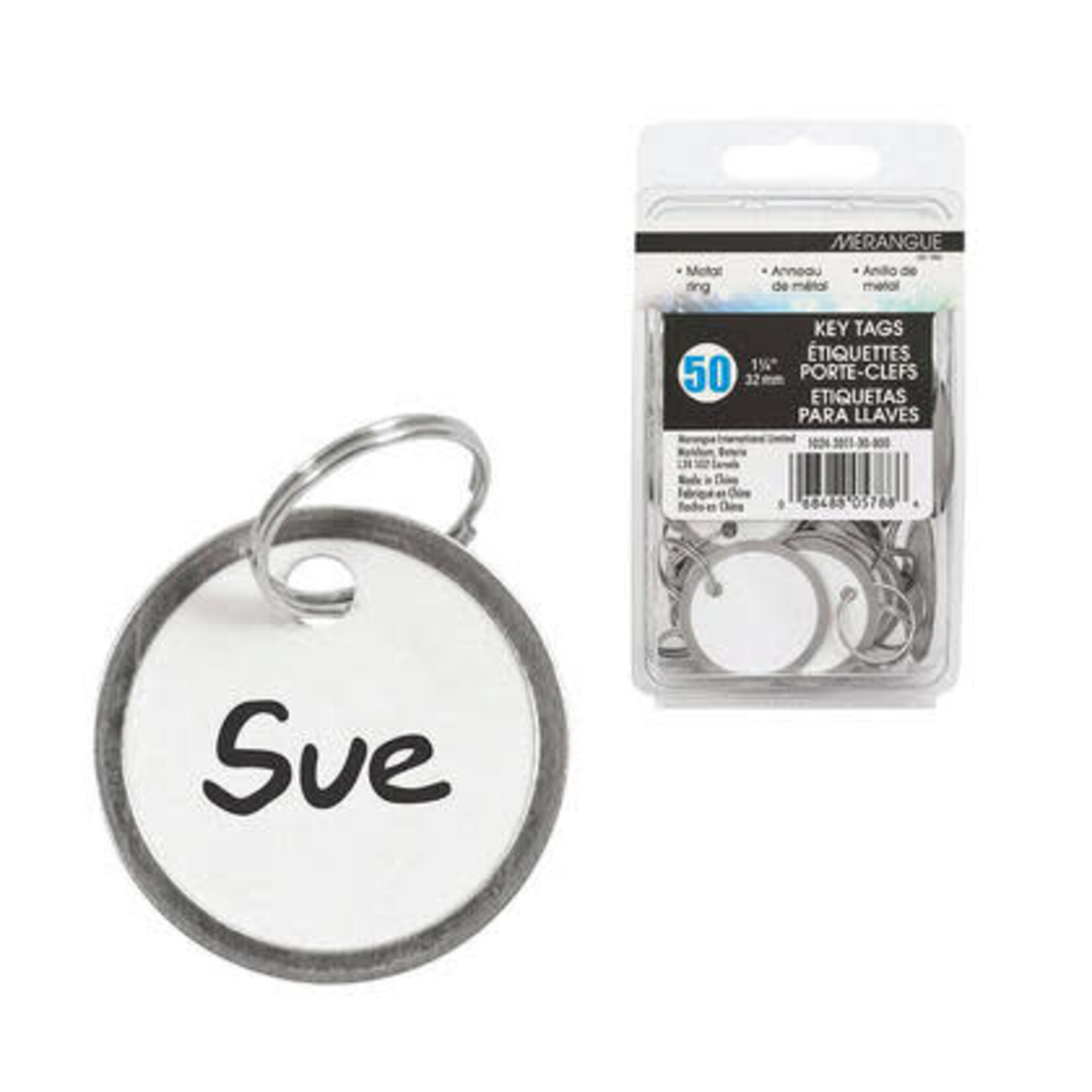 Merangue Merangue Metal Rim Key Tags Diameter 50/Pack