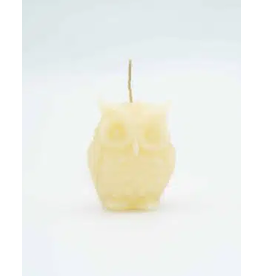 Laughing Lichen Medium Owl Beeswax Candle - Laughing Lichen