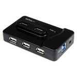 Startech Startech 6 Port Compact USB 3.0/2.0 Hub, Black