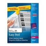 Avery LABELS-ADDRESS EASY PEEL WHITE 1-1/3X4 350/EV 05262