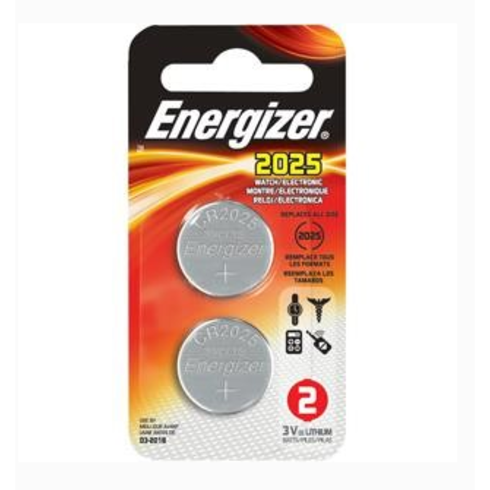 Energizer Energizer Lithium 2025 3V 2 Pack