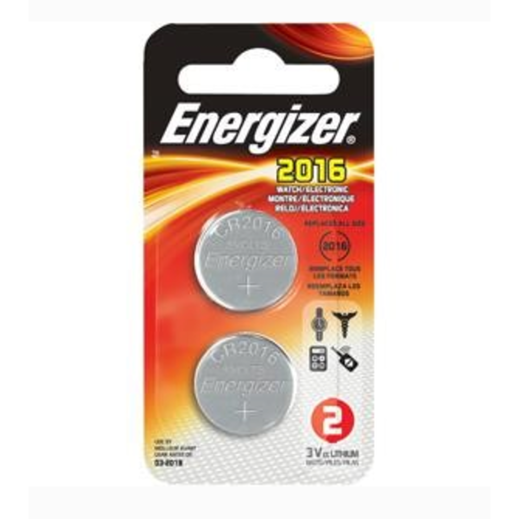 Energizer Energizer Lithium 2016 3V 2 Pack