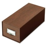GLOBE-WEIS GLOBE-WEIS INDEX CARD STORAGE CASE 5" X 8" W/FOLLOWER BLOCK