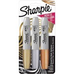 Sharpie MARKER-PERMANENT, SHARPIE METALLIC, CHISEL 3 ASSORTED