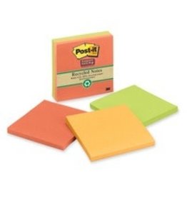 Post-it NOTES-POST-IT, SUPER STICKY 4X4 LINED WANDERLUST RECYCLED