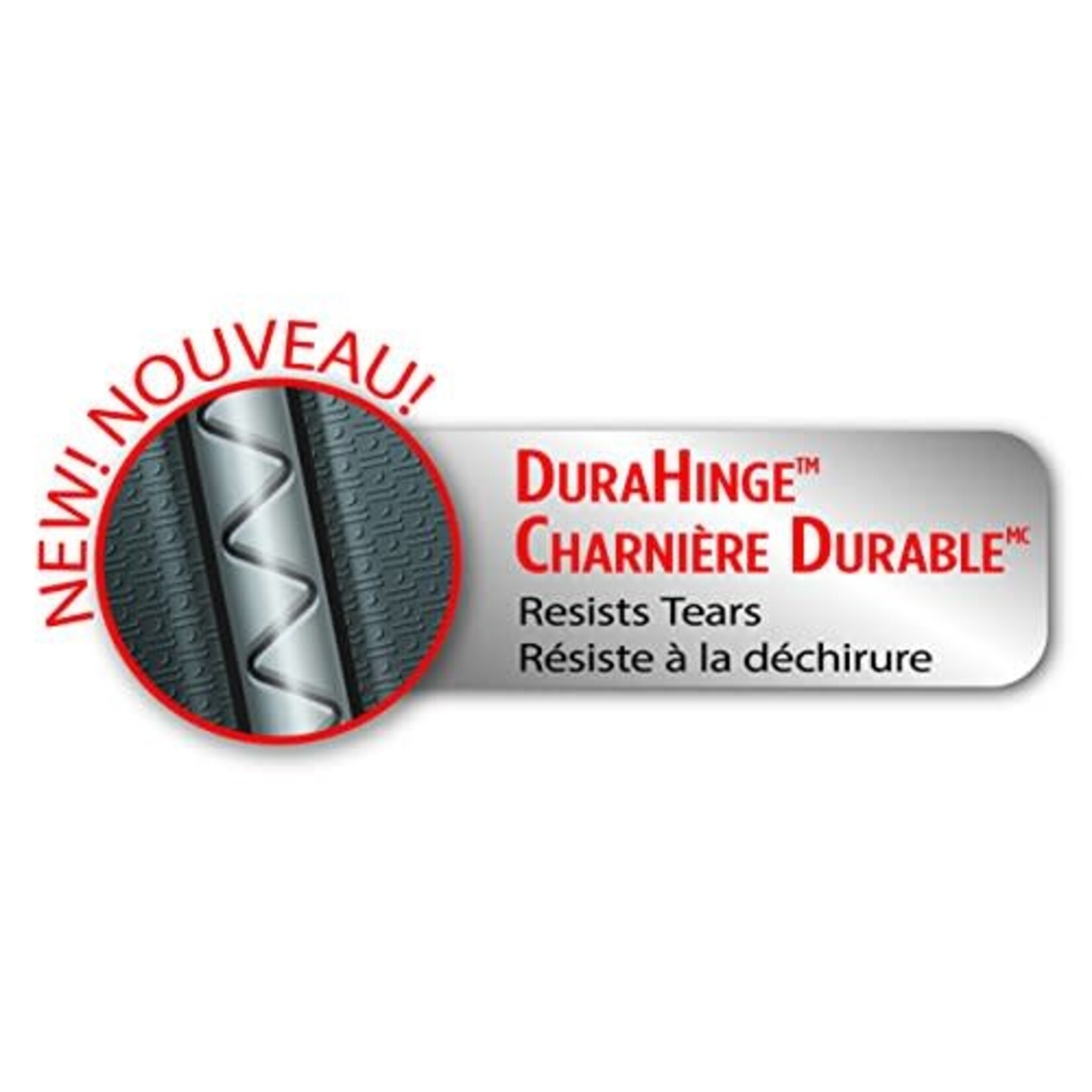 Avery BINDER-OVERLAY, DURABLE 1/2'' SLANT D-RING, WHITE