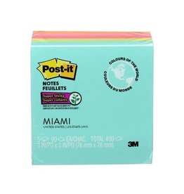 Post-it NOTES-POST-IT, SUPER STICKY 3X3 SUPERNOVA COLLECTION