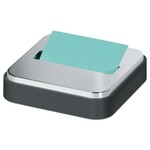 3M NOTE DISPENSER-POP-UP 3X3, STEEL TOP/CHARCOAL BLACK BASE