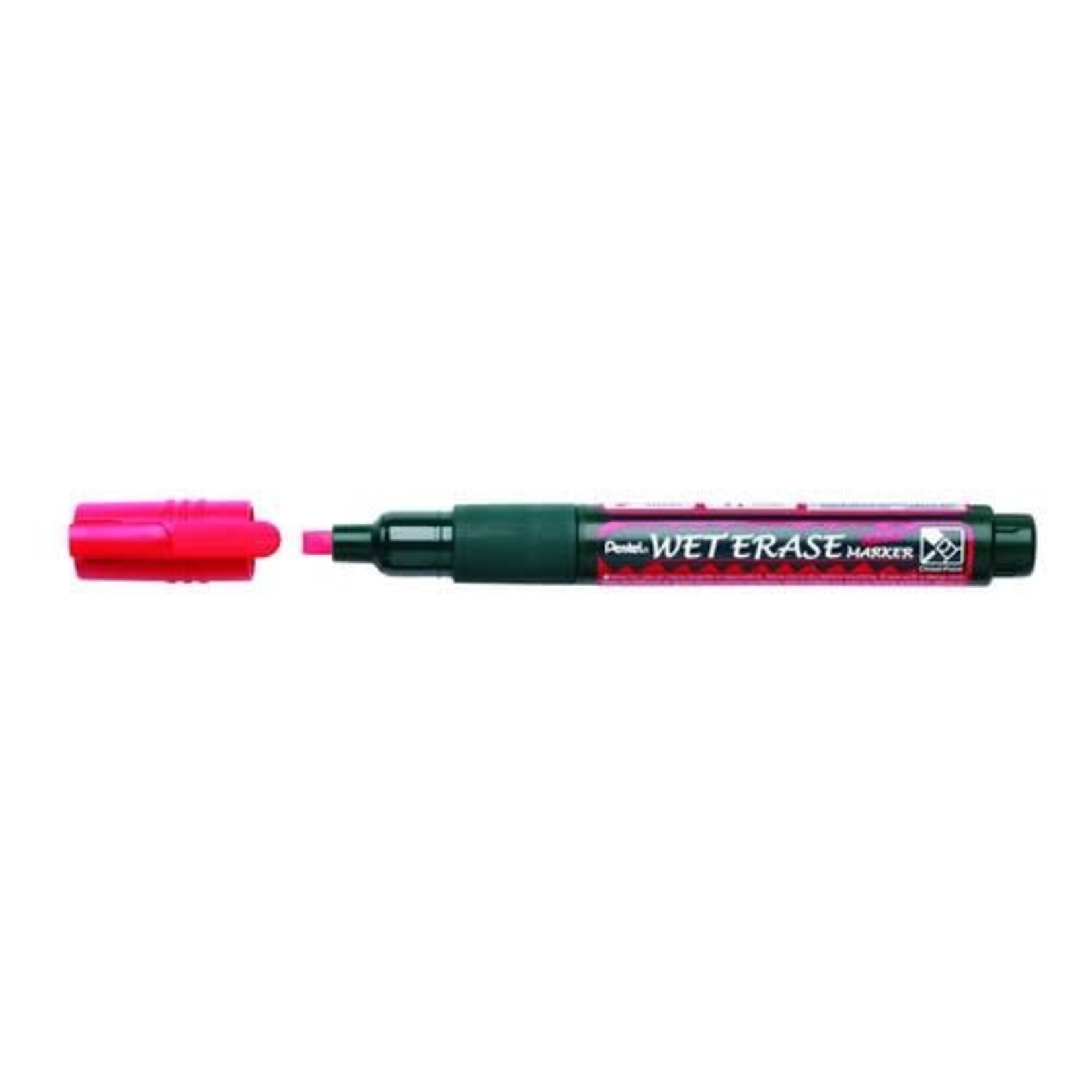 Pentel MARKER-WET ERASE CHALK, CHISEL, RED