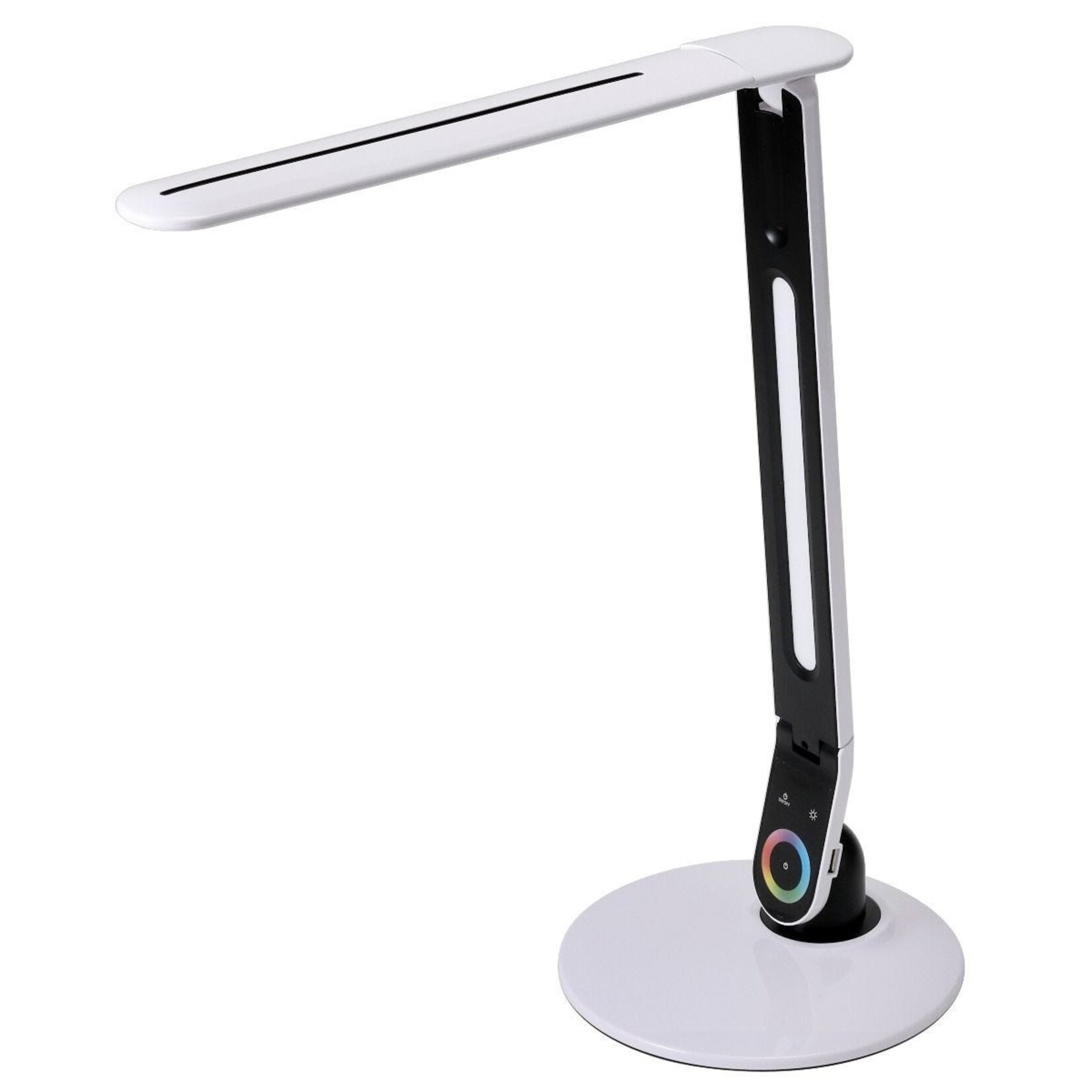 LAMP-DESK, COLOUR CHANGING WITH RGB ARM WHITE/BLACK