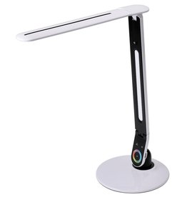 LAMP-DESK, COLOUR CHANGING WITH RGB ARM WHITE/BLACK