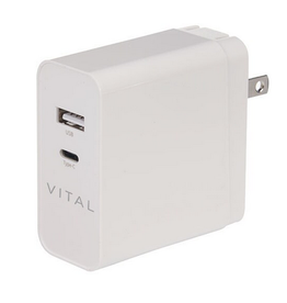 Vital Vital 42W PD USB Type-A & USB Type-C Fast Charge Wall Charger - White