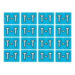 Pendaflex LABELS-ALPHABETIC COLOUR CODE, T  LIGHT BLUE
