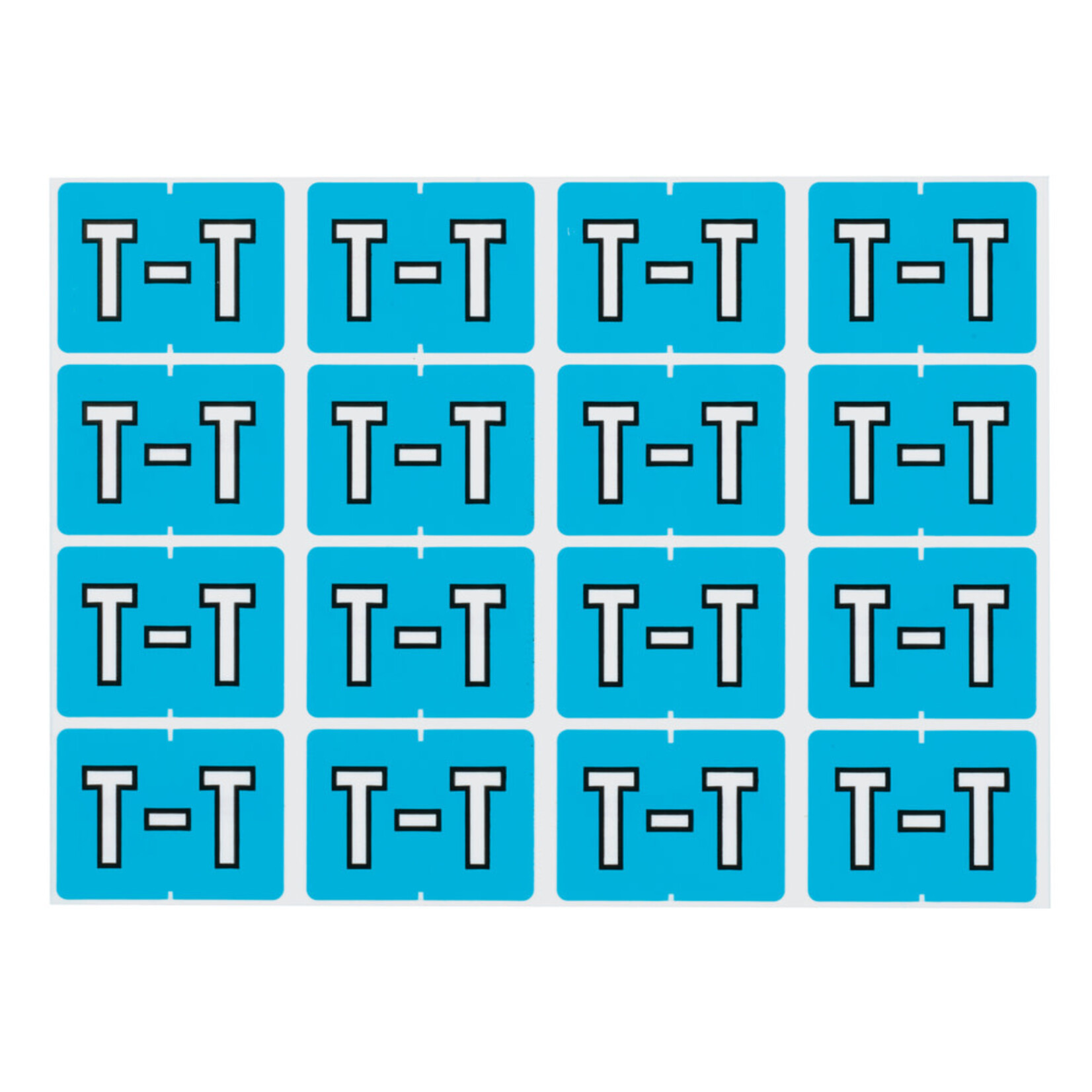 Pendaflex LABELS-ALPHABETIC COLOUR CODE, T  LIGHT BLUE