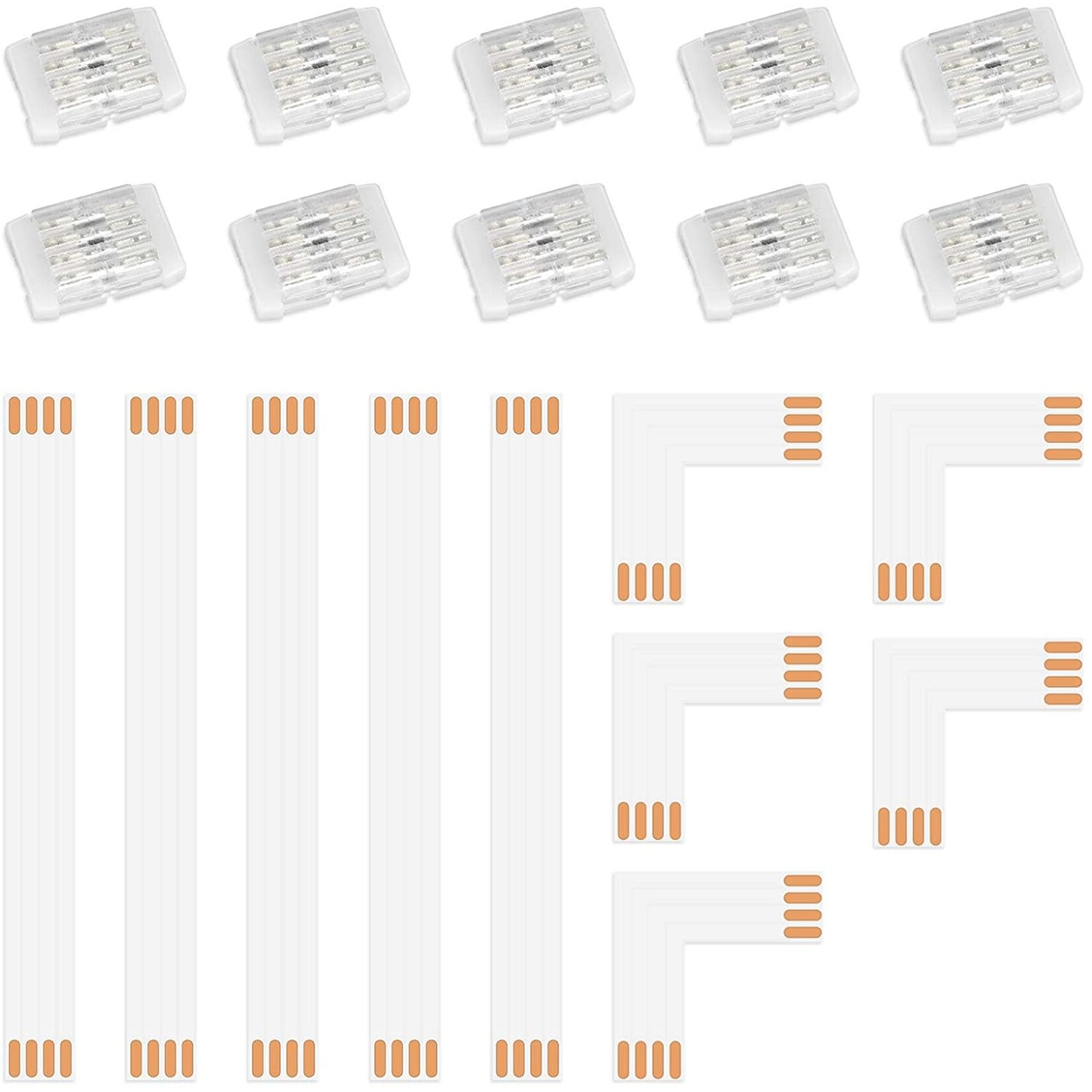 Lepro LED Strip Connectors 4 Pin, Solderless Strip Light Connector