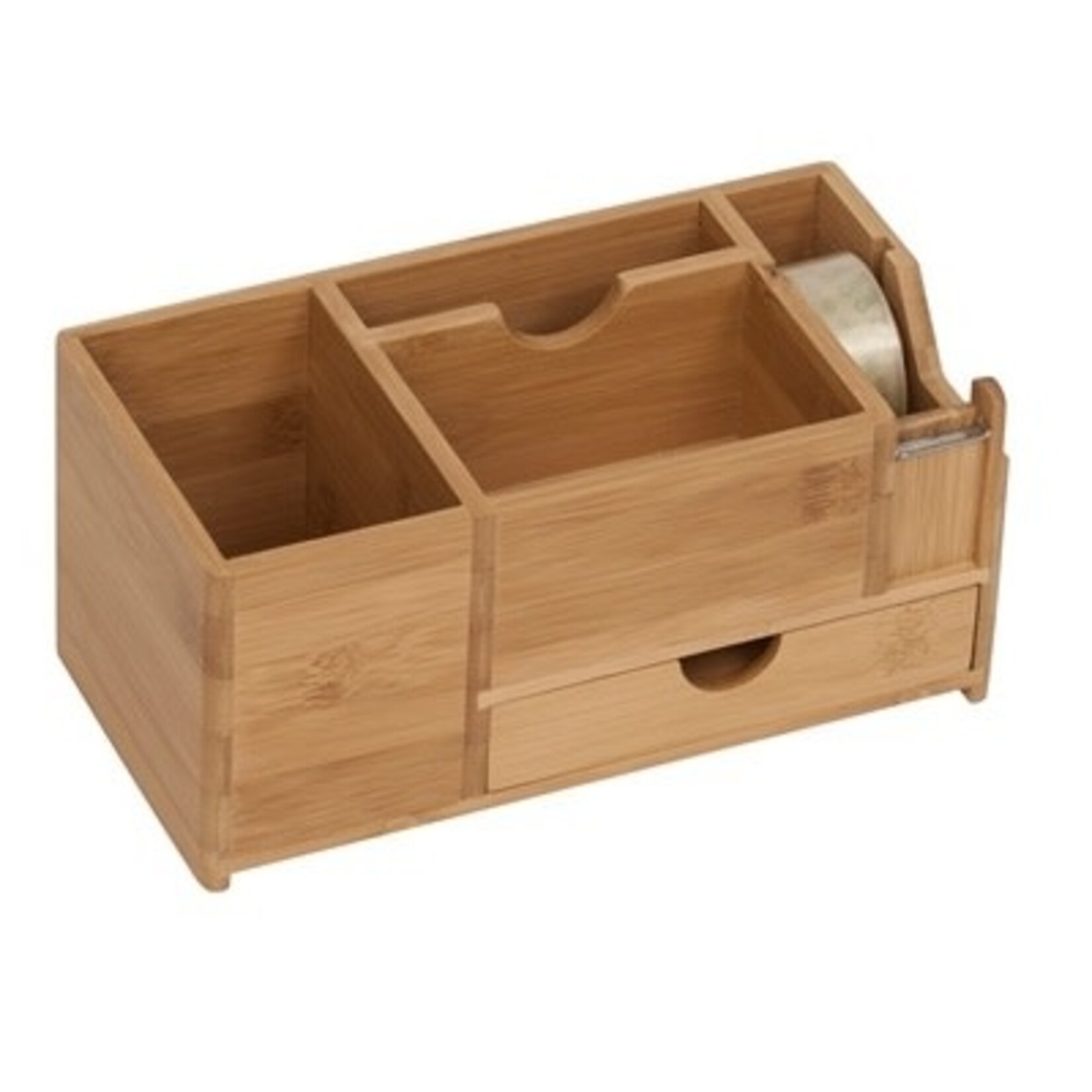 DESK TRAY-DESKTOP HOLDER, WITH DRAWER, BAMBOO