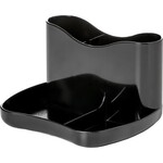 Deflecto DESK ORGANIZER-ANTIMICROBIAL DESK CADDY, CORPORATE BLACK