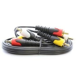 Ultralink Ultralink 6 Ft Stereo Audio/Video Cable 3 RCA