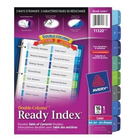 Avery INDEX DIVIDERS-READY INDEX DOUBLE COLUMN 16 TABS MULTI-COL.