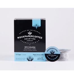Rock Paper Coffee Roasting Company Rock Paper Coffee, Colombian Decaf 12 K-Cups