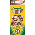 Crayola PENCIL SET-COLOURED, CRAYOLA, COLOURS OF THE WORLD 24-PACK