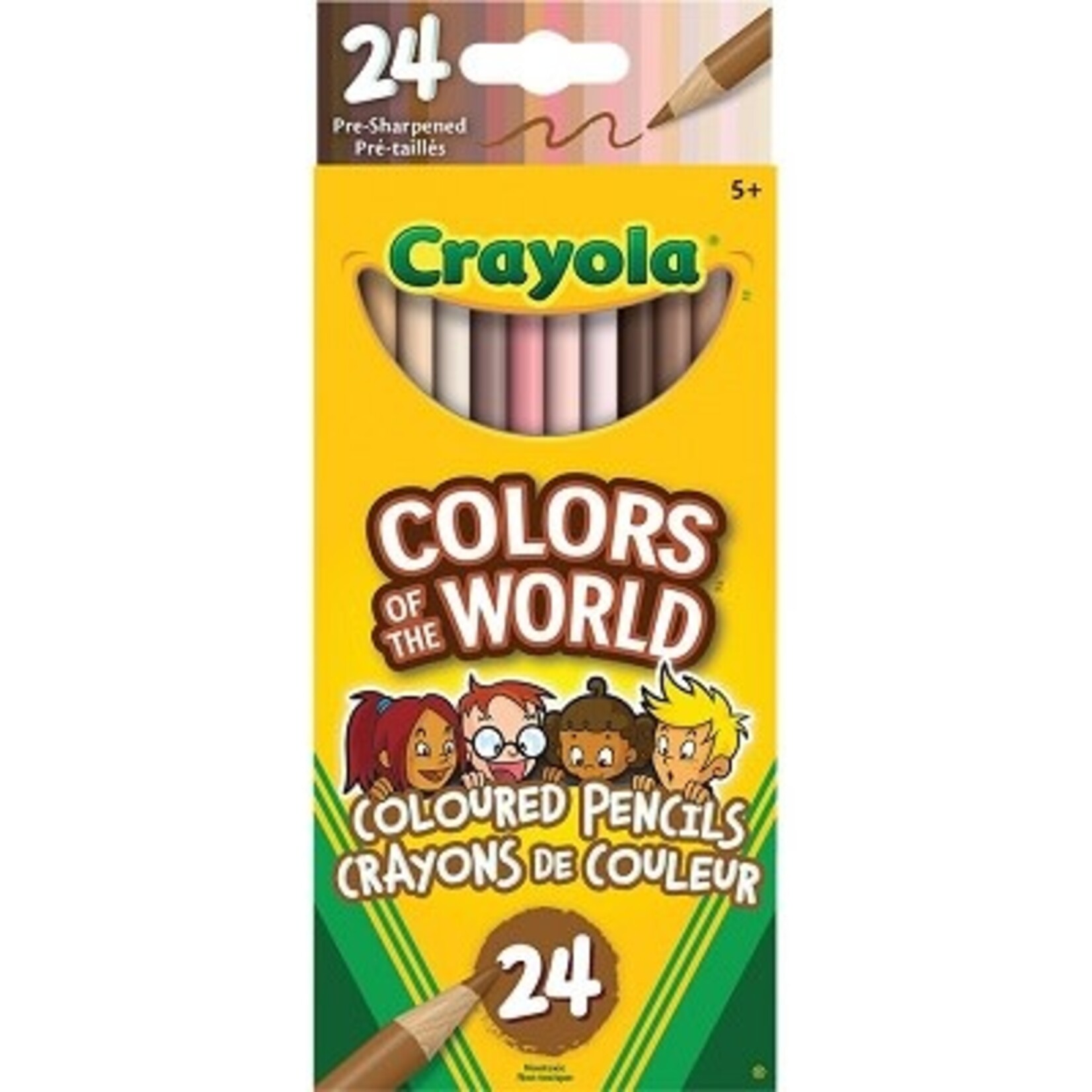 Crayola PENCIL SET-COLOURED, CRAYOLA, COLOURS OF THE WORLD 24-PACK