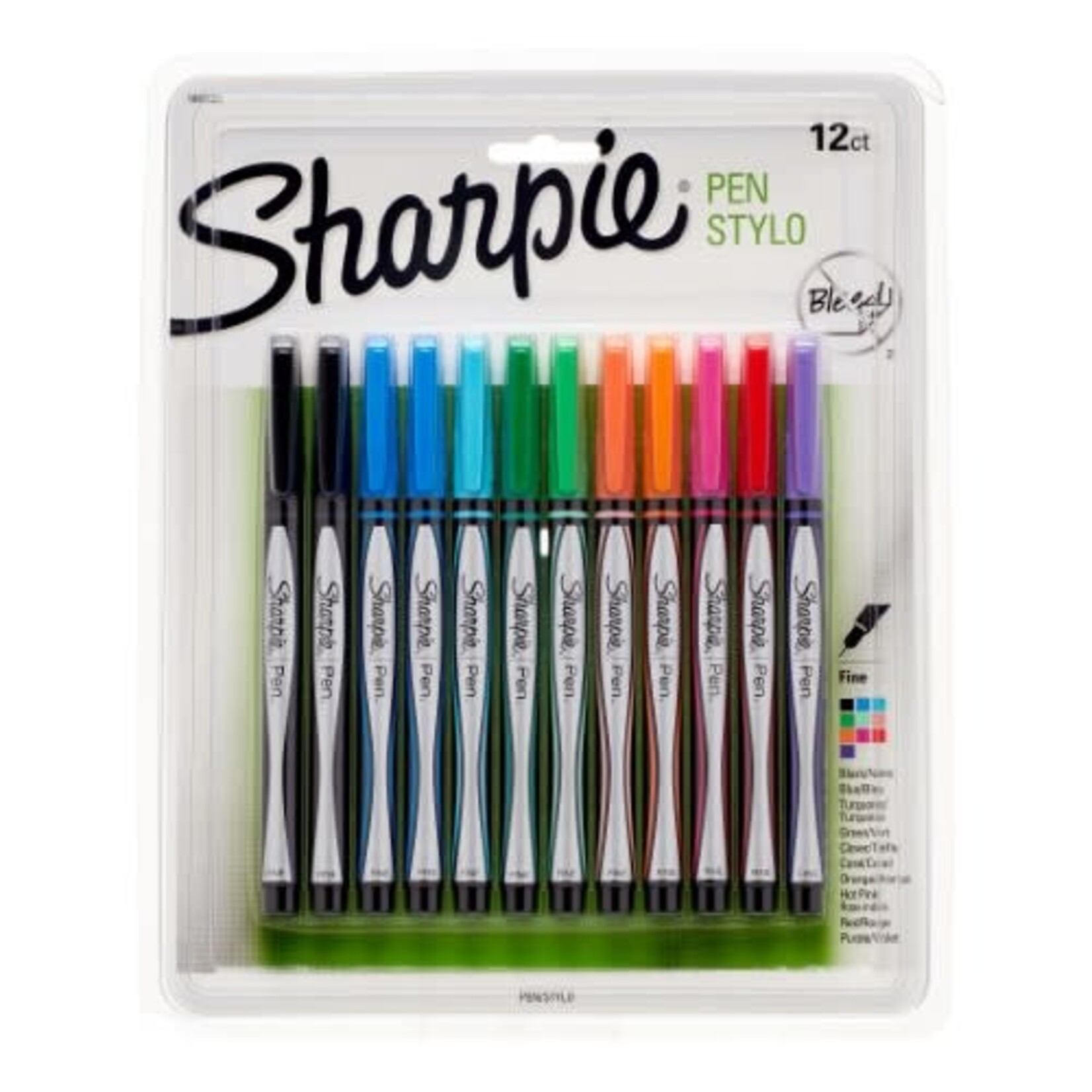 Sharpie PEN-POROUS, SHARPIE FINE, 12 COLOURS/PACK