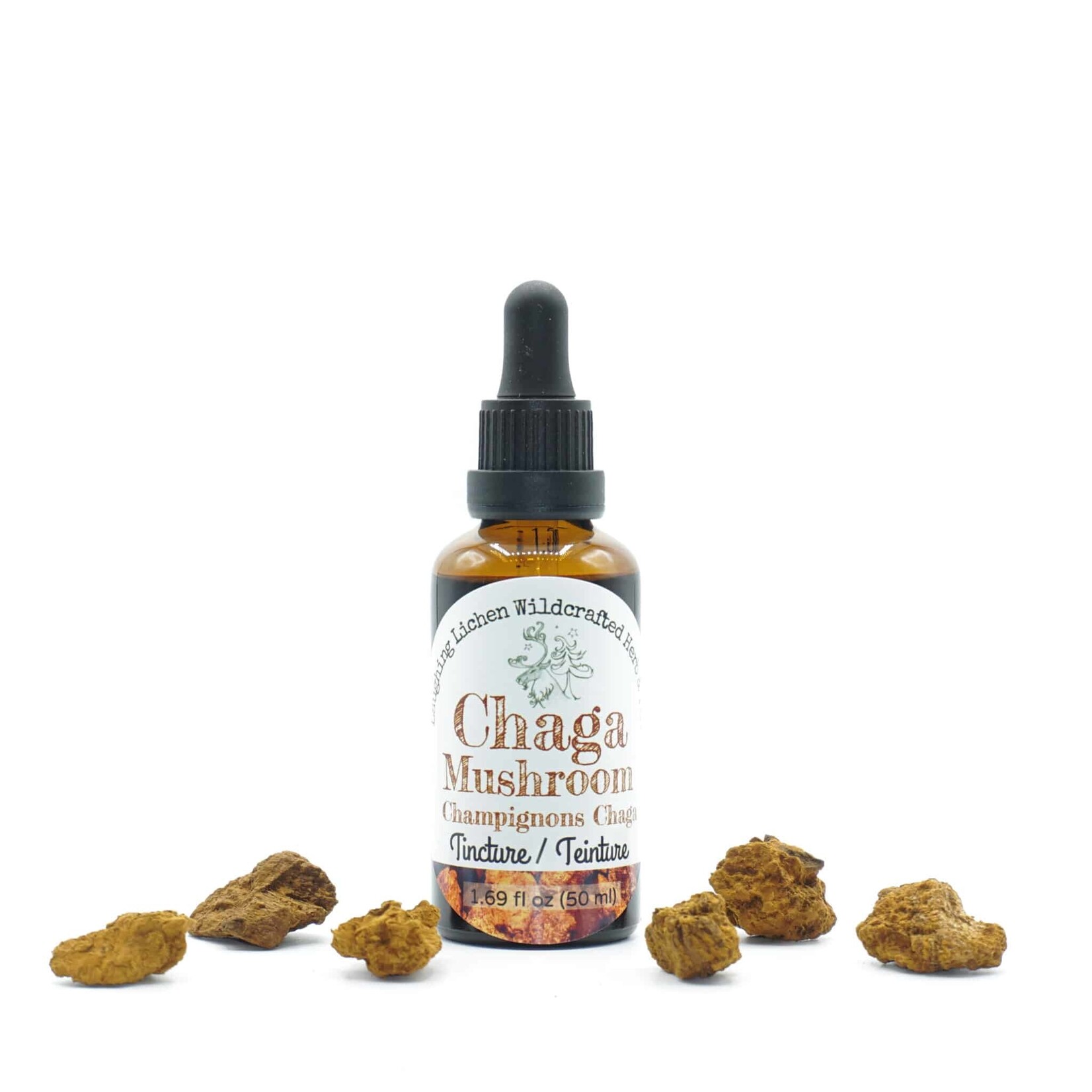 Laughing Lichen Organic Chaga Tincture 50ml - Laughing Lichen
