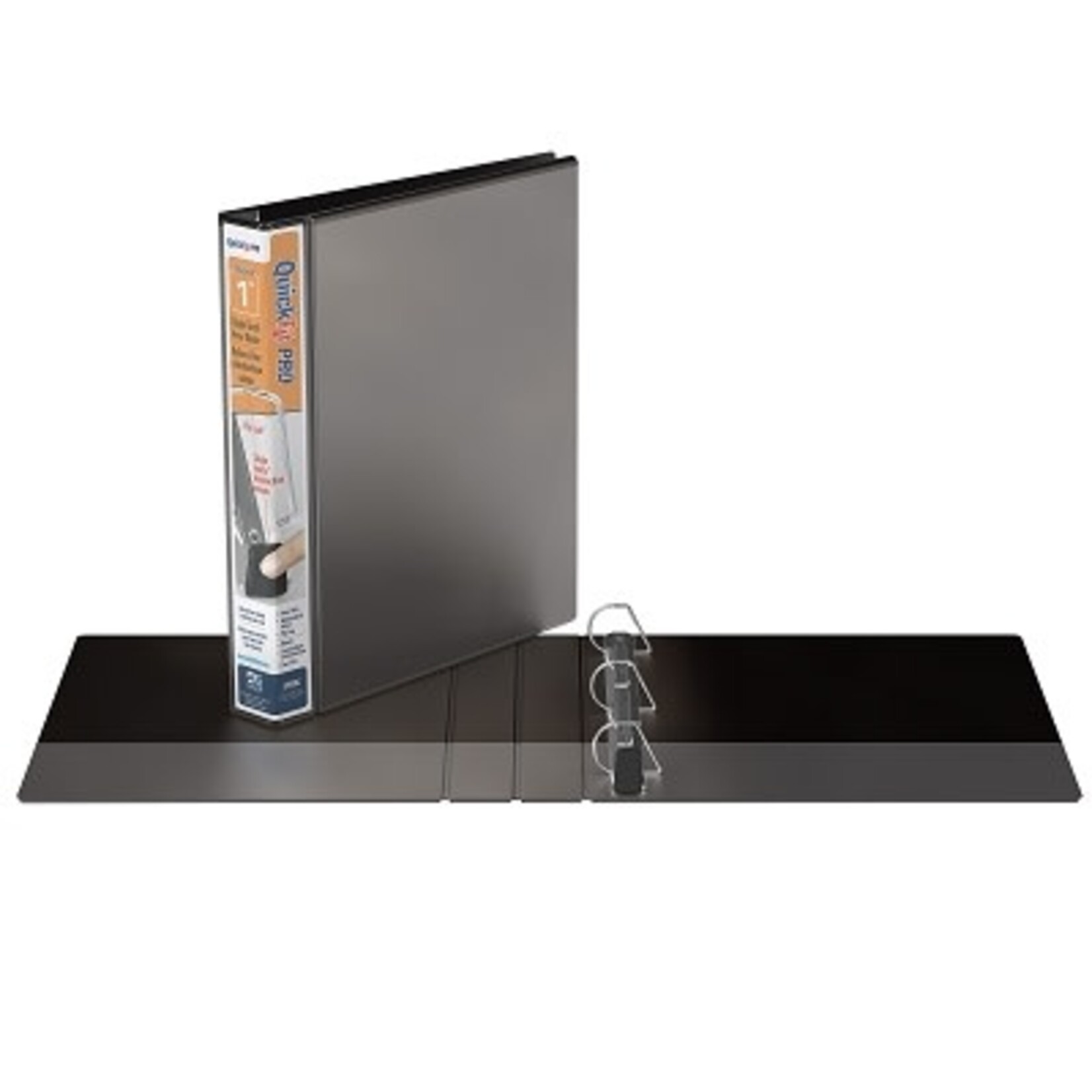Davis Group BINDER-OVERLAY QUICKFIT PRO, VIEW, 1'' D-RING BLACK
