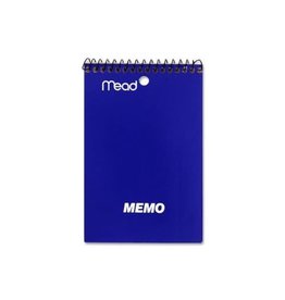Hilroy MEMO BOOK-COIL, OPEN END 4X6 40 SHEET, ASSORTED