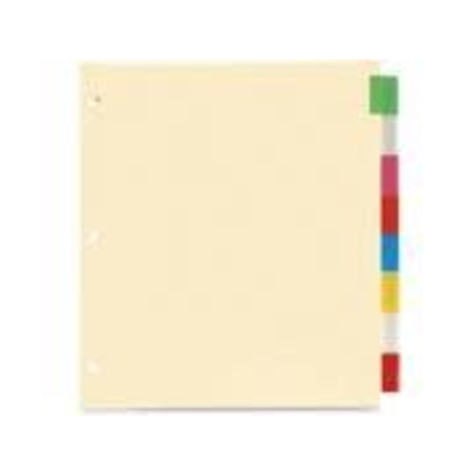 TOPS Products INDEX DIVIDERS-INSERTABLE, LETTER, 8 TAB ASSORTED