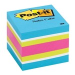 Post-it NOTES-POST-IT CUBE, 2X2 ORANGE WAVE