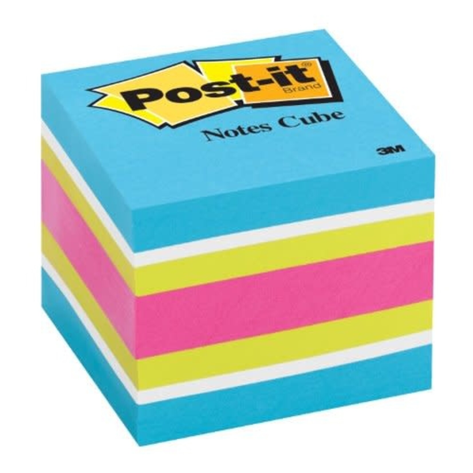 Post-it NOTES-POST-IT CUBE, 2X2 ORANGE WAVE
