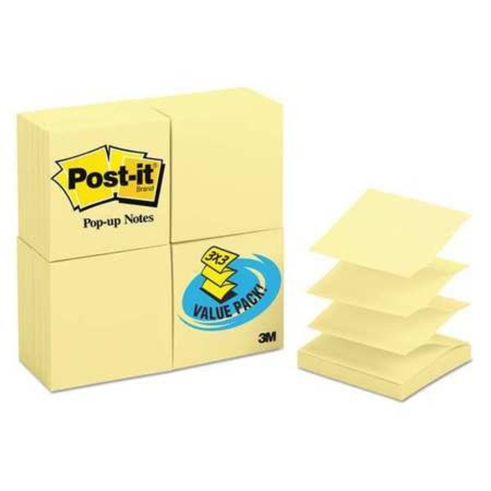Post-it NOTES-POST-IT, POP-UP 3X3 CANARY 24/PK