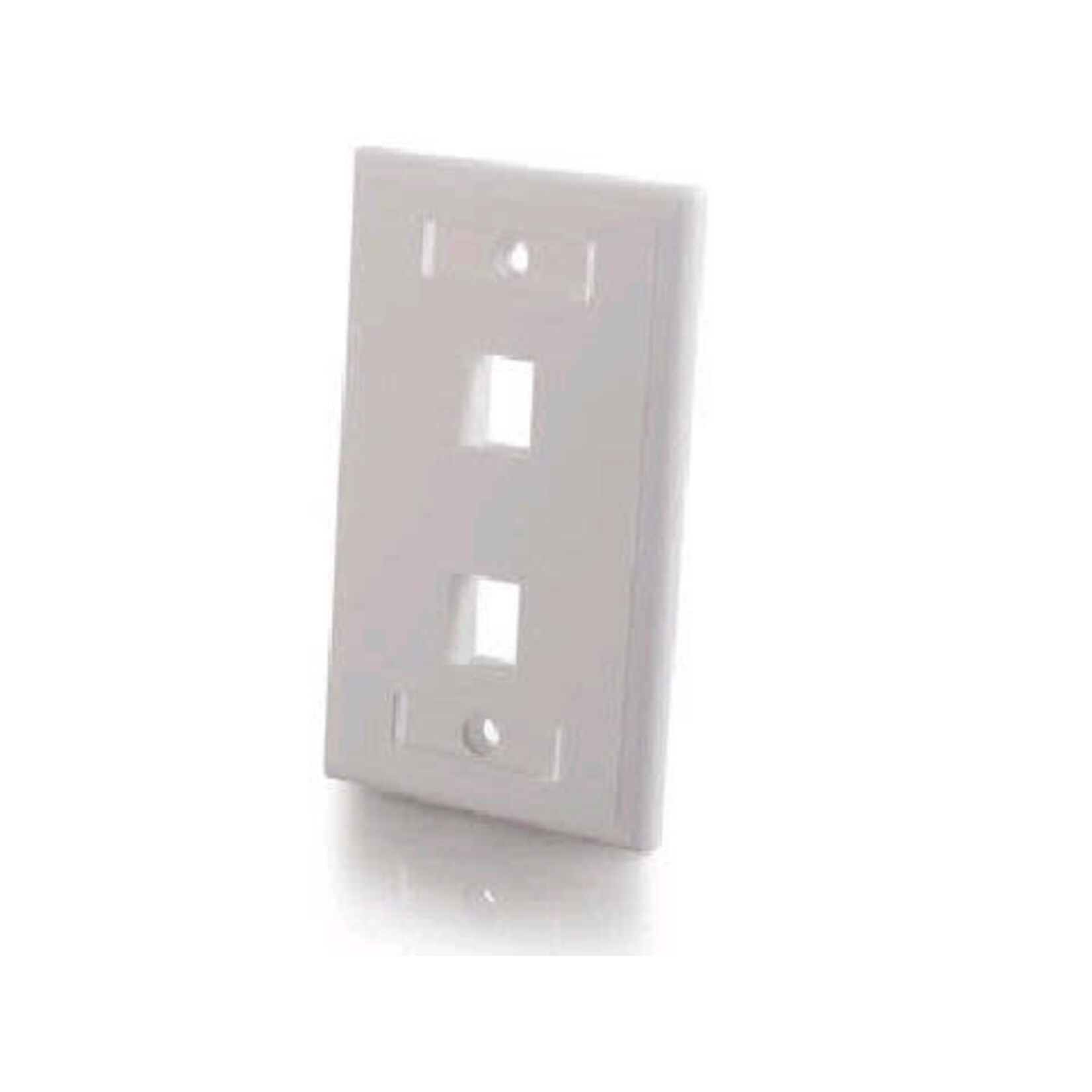 LEGRAND LEGRAND AV 2-PORT KEYSTONE WALLPLATE WHT
