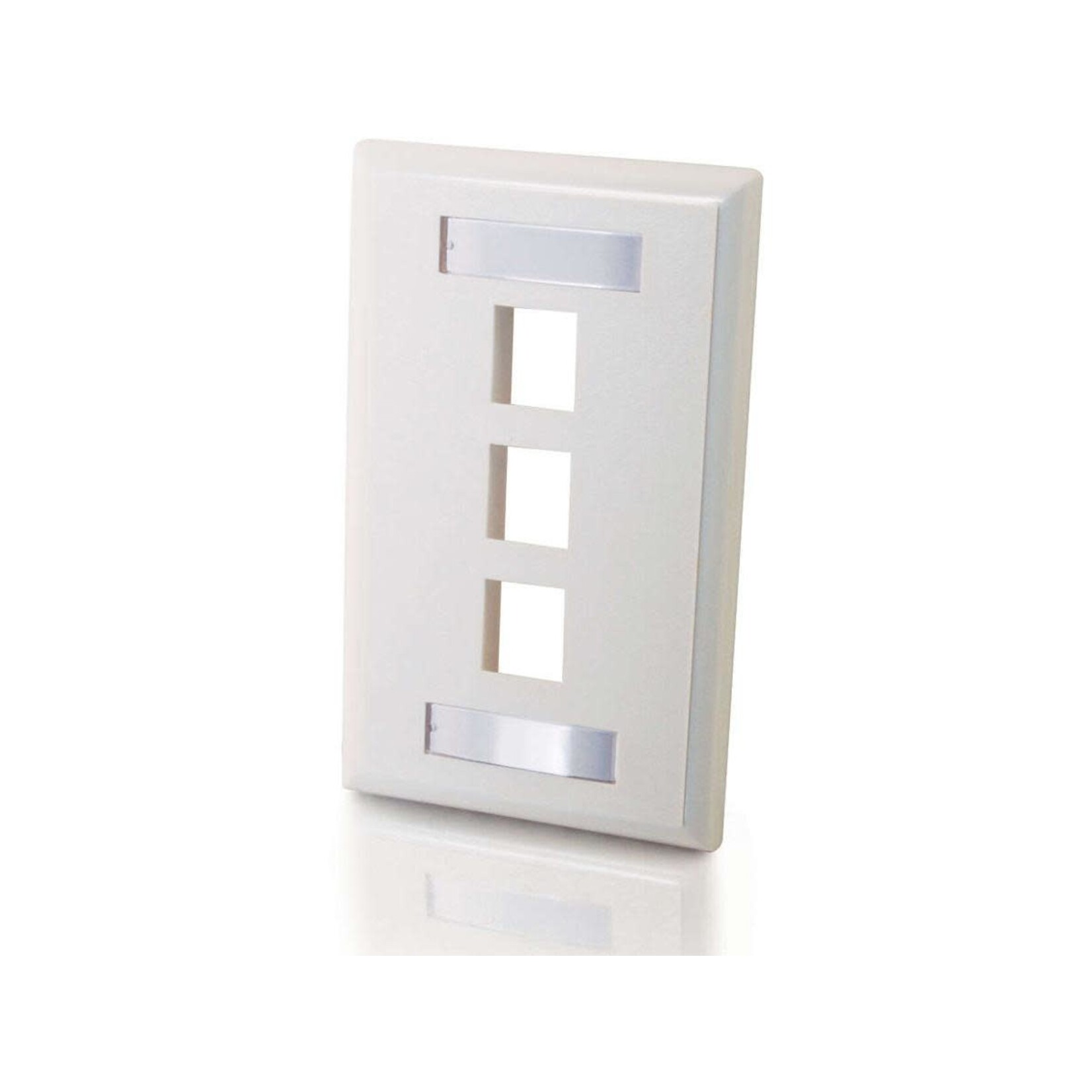 LEGRAND LEGRAND AV 3-PORT KEYSTONE WALLPLATE WHT