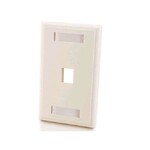 LEGRAND LEGRAND AV 1-PORT KEYSTONE WALLPLATE WHT
