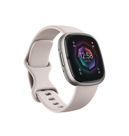 Fitbit Fitbit Sense 2 Smartwatch Aluminum with Lunar White Band