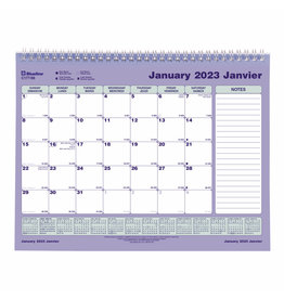 Blueline Blueline 2023 Monthly Calendar - 8-1/2"H x 11"W - Bilingual