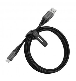 OtterBox OtterBox Black (200cm) USB-A to USB-C Braided Charge and Sync Cable